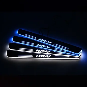 

Acrylic Moving LED Welcome Pedal Car Scuff Plate Pedal Door Sill Pathway Light For Honda HR-V HRV 2016 2017 2018 2019