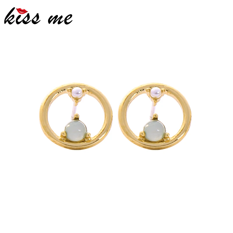 de98084 Kissme, много видов сережек, кристальная смола, культивированный жемчуг, акриловая эмаль, висячие серьги для женщин, новые модные ювелирные изделия - Окраска металла: de98084