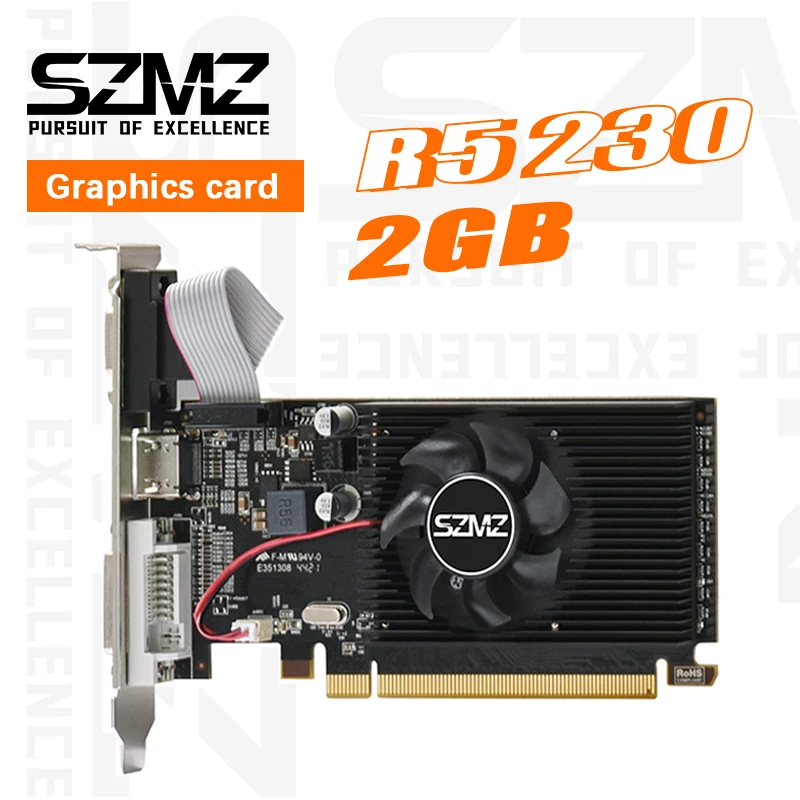 SZMZ видеокарта R5 230 2 Гб DDR3 64 бит портативная хорошая производительность