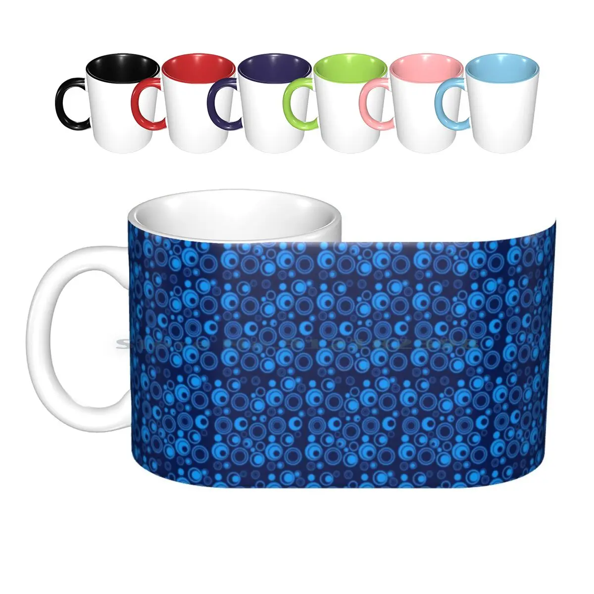 Latest Abstract Circle Pattern Design Ceramic Mugs Coffee Cups Milk Tea Mug Popular Trends Styles | Дом и сад