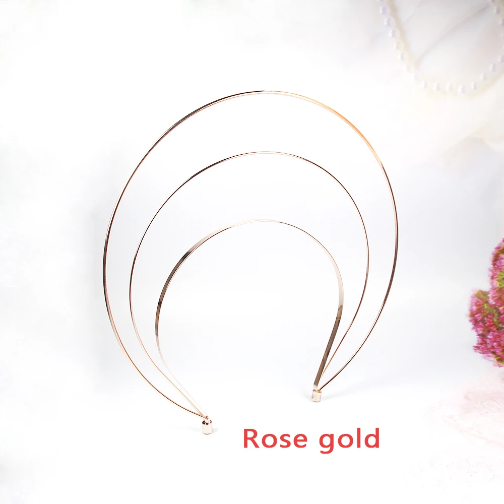 AINAMEISI Unique Design Bridal Tiara Crowns Multi-layer metal Headbands For Women Rose Gold Wedding Hair Jewelry Accessories jewelry accessories hair accessory hair headdress bridal headwear hair band crown