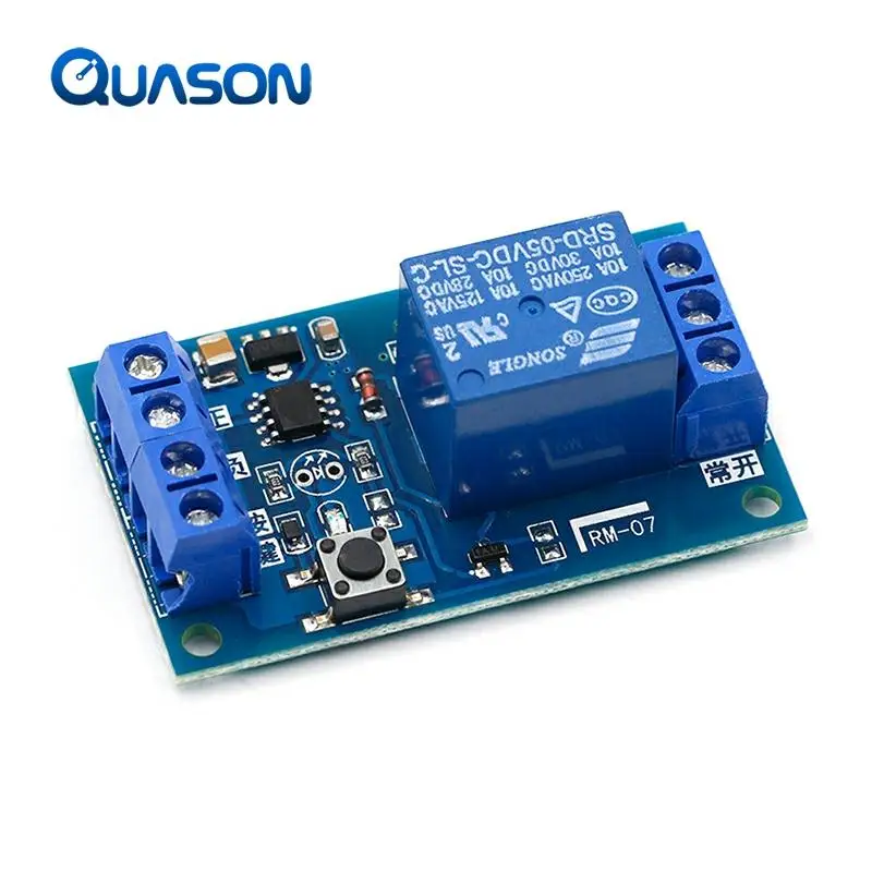 5V/12V/24V Single Bond Button Bistable Relay Module Modified Car Start and Stop Self-Locking Switch One Key ► Photo 3/6