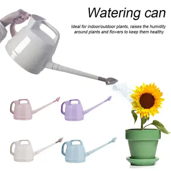 

Gardening Tools Plastic Plant Sprinkler Practical Watering Can Home Irrigation Flowers Kettle Cylindrical Handle Long Mouth
