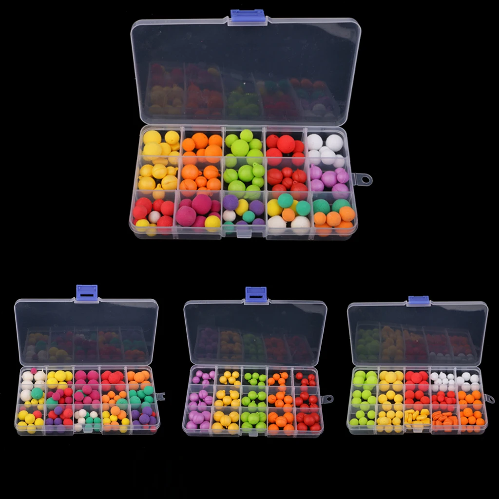 1 Box Smell Carp Fishing Pop Up Bait Boilies Eggs Flavor Floating Ball Fishing Beads Feeder Artificial Carp Lures Hair Rig