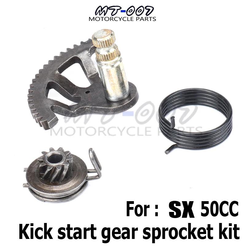 Kick Starter Kick Start Gear Sprocket Spring Kit For Sx50 65 Sx 50CC 65CC  Engine Parts Mini Moto SR SX Kick Start Kicker