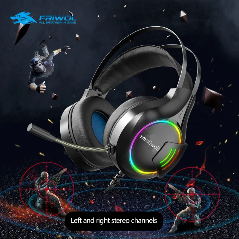 3.5mm Wired Headphones Gaming Headset 