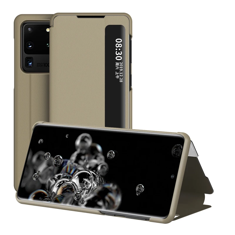 Умный зеркальный стоячий чехол для телефона Samsung Galaxy Note 20 Pro A31 A9 A7 J4 J6 A6 S20 Ultra Plus 2018