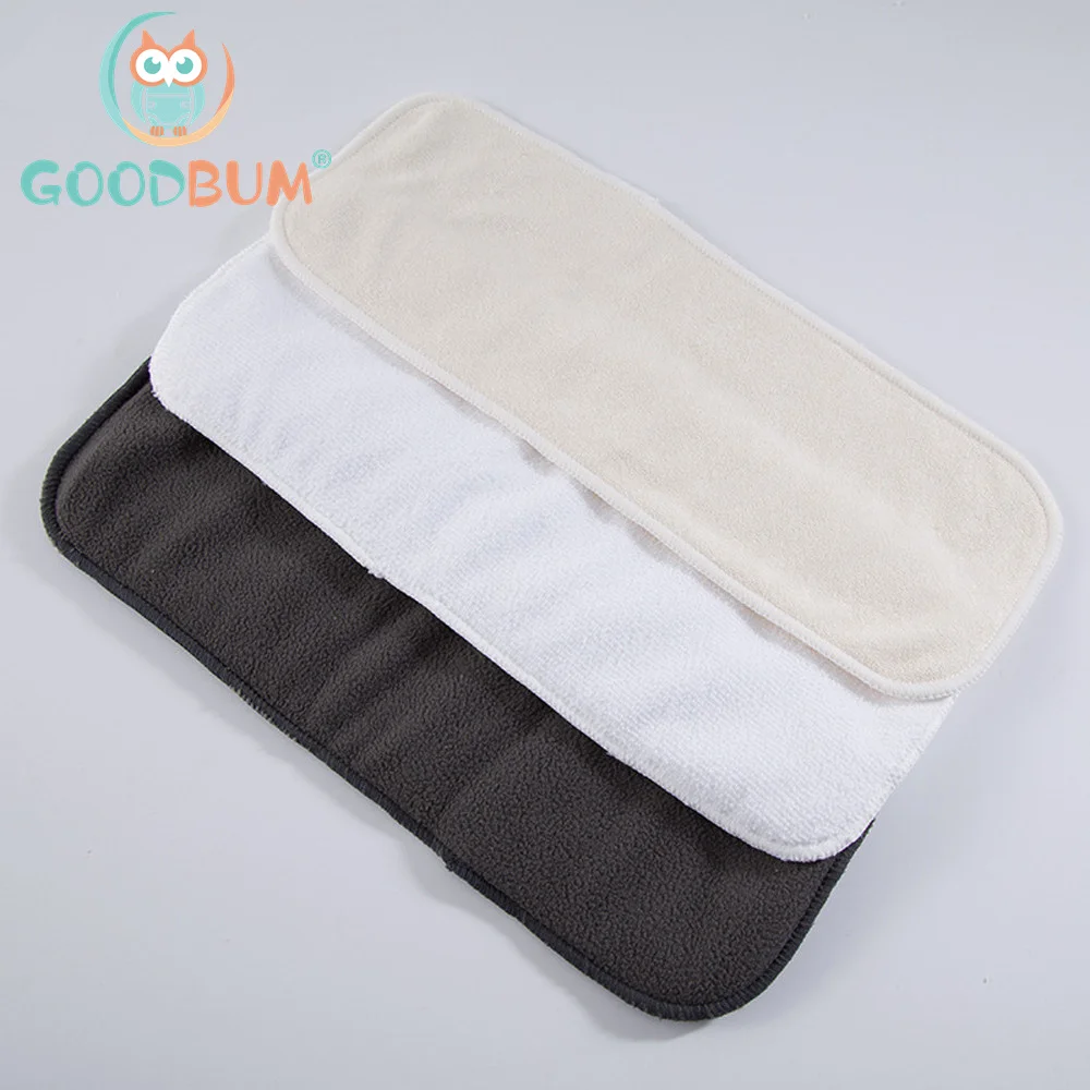10pcs/Lot Baby Diaper Inserts Washable Microfiber/Bamboo Charcoal/Bamboo Fiber Super Absorbent Breathable for baby diaper | Мать и