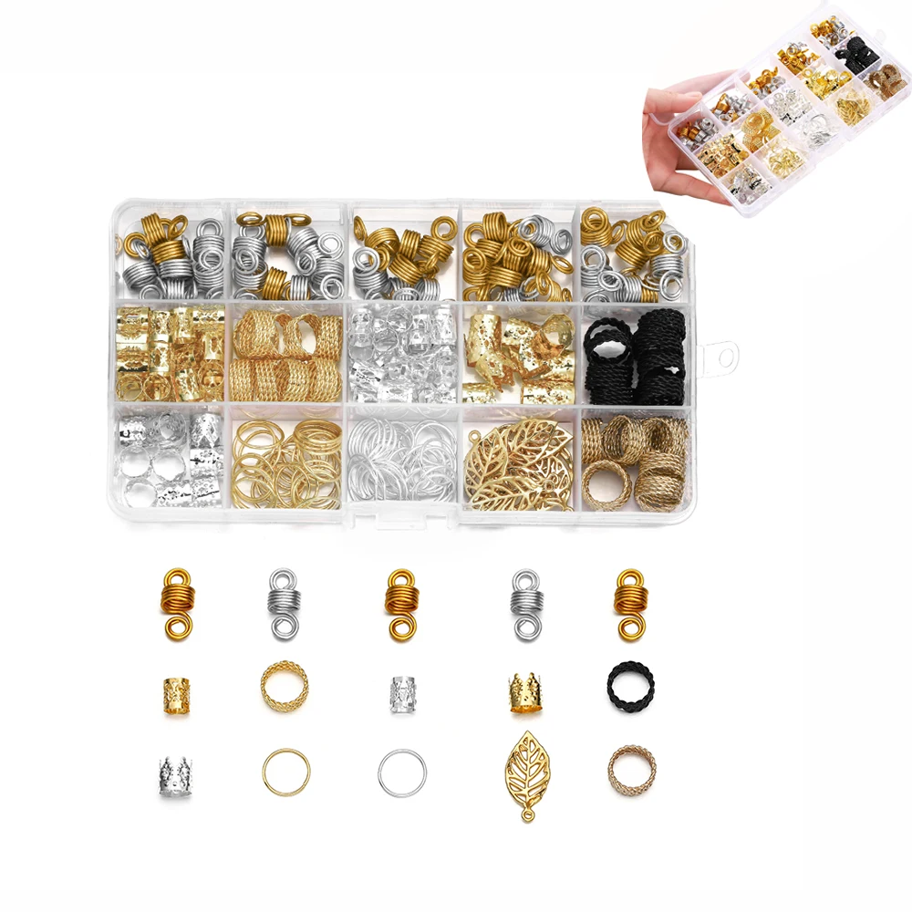 

1 коробка, различные 12 видов стилей, подвески, коса для волос, Dread Dreadlock, бусины, клипсы, манжеты, кольца, ювелирные изделия, дредлок, застежки, аксессуары