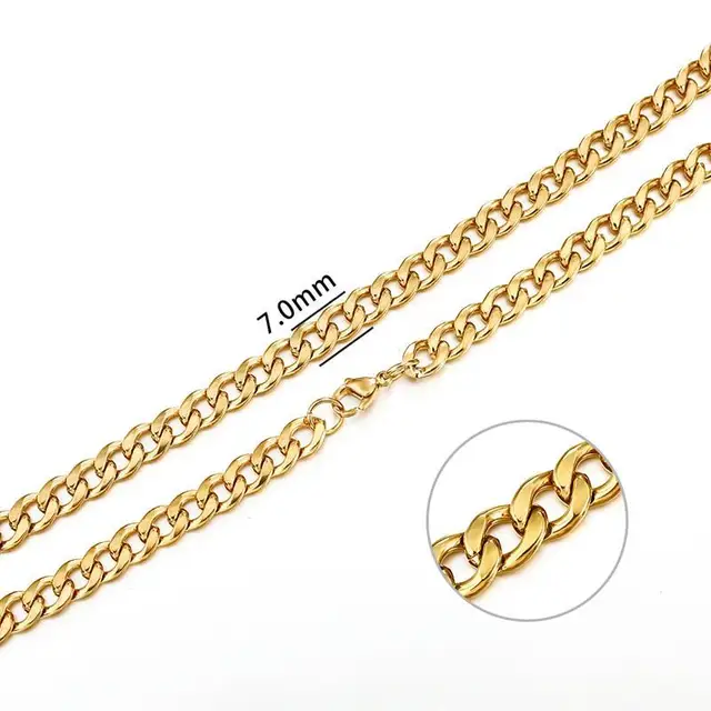 Stainless Steel Chain Necklace For Men 