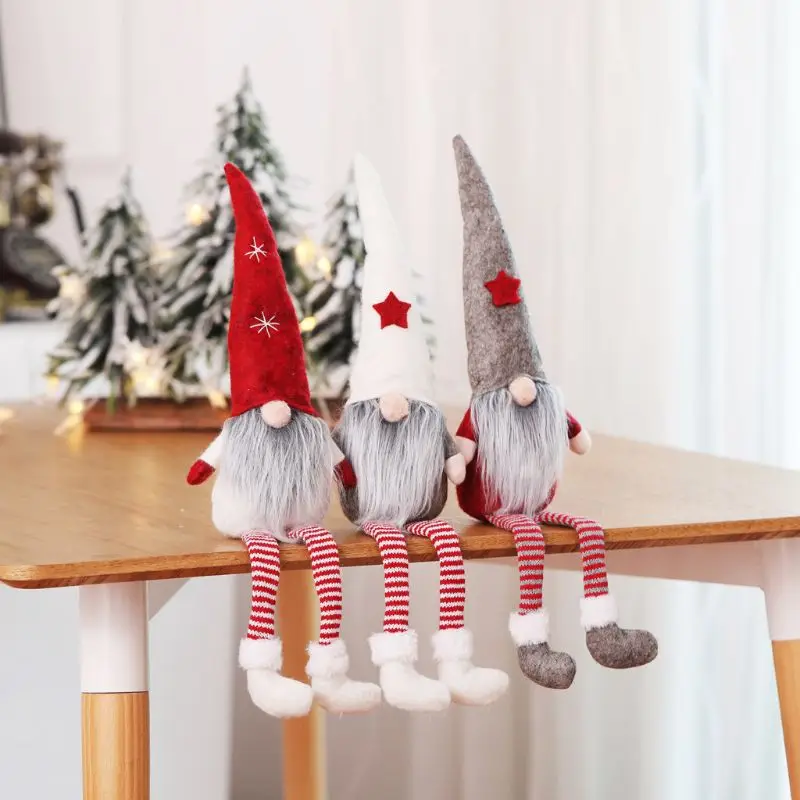 

Merry Christmas Swedish Santa Gnome Plush Doll Ornament Elf Toys Holiday Home Party Decor Kids Gift