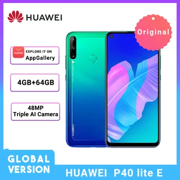 Перейти на Алиэкспресс и купить В наличии Huawei P40 lite E глобальная версия 4 Гб 64 Гб Смартфон 48 МП AI камеры 6,39 ''FHD экран Kirin 710 Восьмиядерный