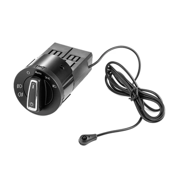 

Car AUTO Headlight Fog Lamp Switch Light Sensor Module Upgrade for Golf Jet-ta MK5 6 Tiguan Touran Passat Scirocco
