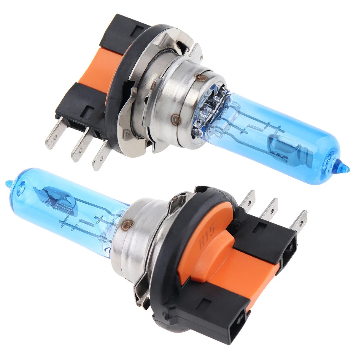 2 шт. H1 H4 H15 55W 12V автомобиль ксеноновый газ галогенные лампы головного светильник лампы накаливания белого света