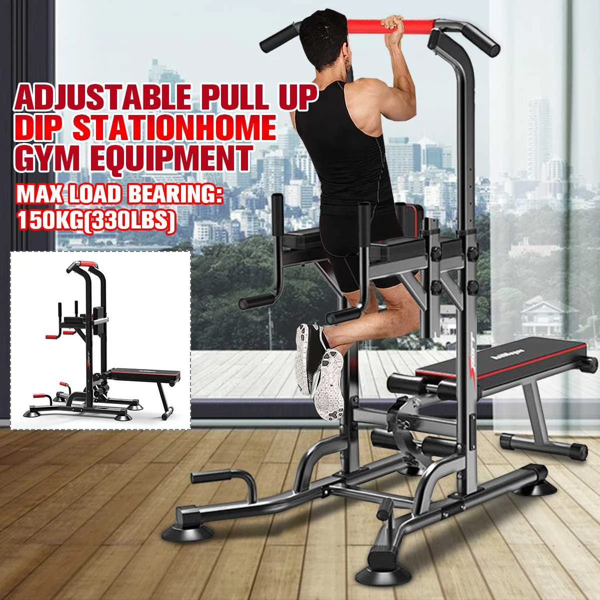 Permalink to Multifunction Pull Up Station Bar Muscle Strength Training Adjustable Horizontal Bars Parallel Bars Home Gym Fitness Equipment