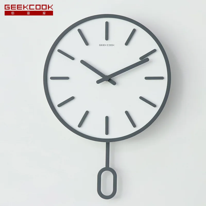 

Simple Northern European-Style Wall Clock Smart Moment Modern Minimalist Style Wood Clock 2019 New Style cayi zhong