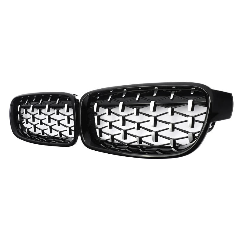 MagicKit стайлинга автомобилей гоночные решетки спереди почек Черный Запасные для BMW