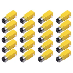 20 Pieces DC 70MA (3V) Robot Intelligent Car DIY Dual Shaft Gear TT Motor for Robot Car MCU 7X2.2X1.8cm