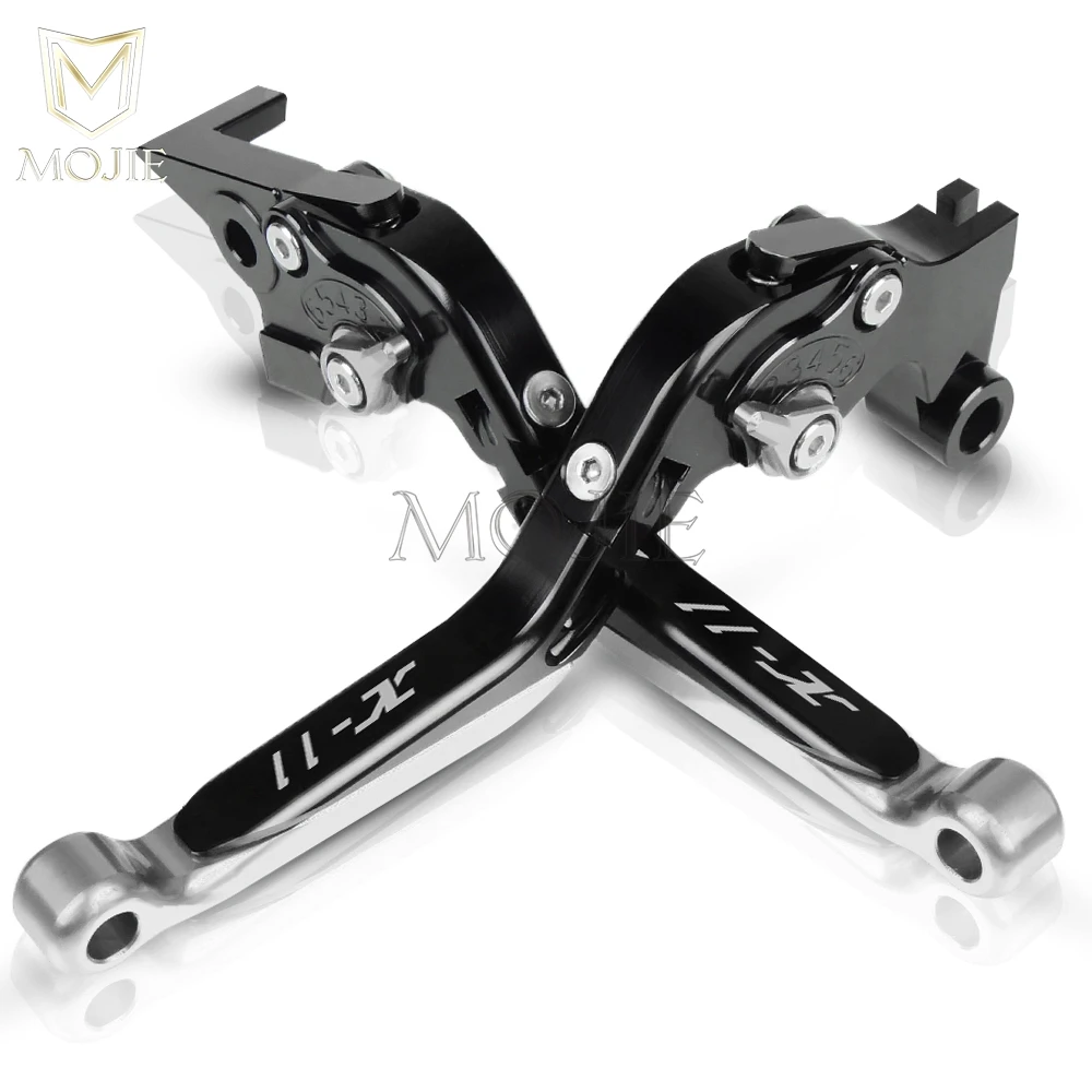 Мотоциклетные X-11 Рычаги Тормозная система сцепления для Honda X-11 X11 1999-2002 2000 2001 CNC регулируемые Складные Выдвижные Тормозные Рычаги Сцепления - Цвет: Black Silver