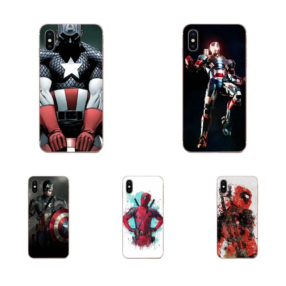 Cases Deadpool Captain America Iron Man For Xiaomi Mi3 Mi4 Mi4C Mi4i Mi5 Mi 5S 5X 6 6X 8 SE Pro Lite A1 Max Mix 2 Note 3 4 | Мобильные
