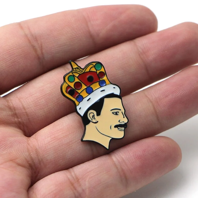 The Crown Man Freddie Mercury эмалированная булавка Queen отворот музыкальный подарок для