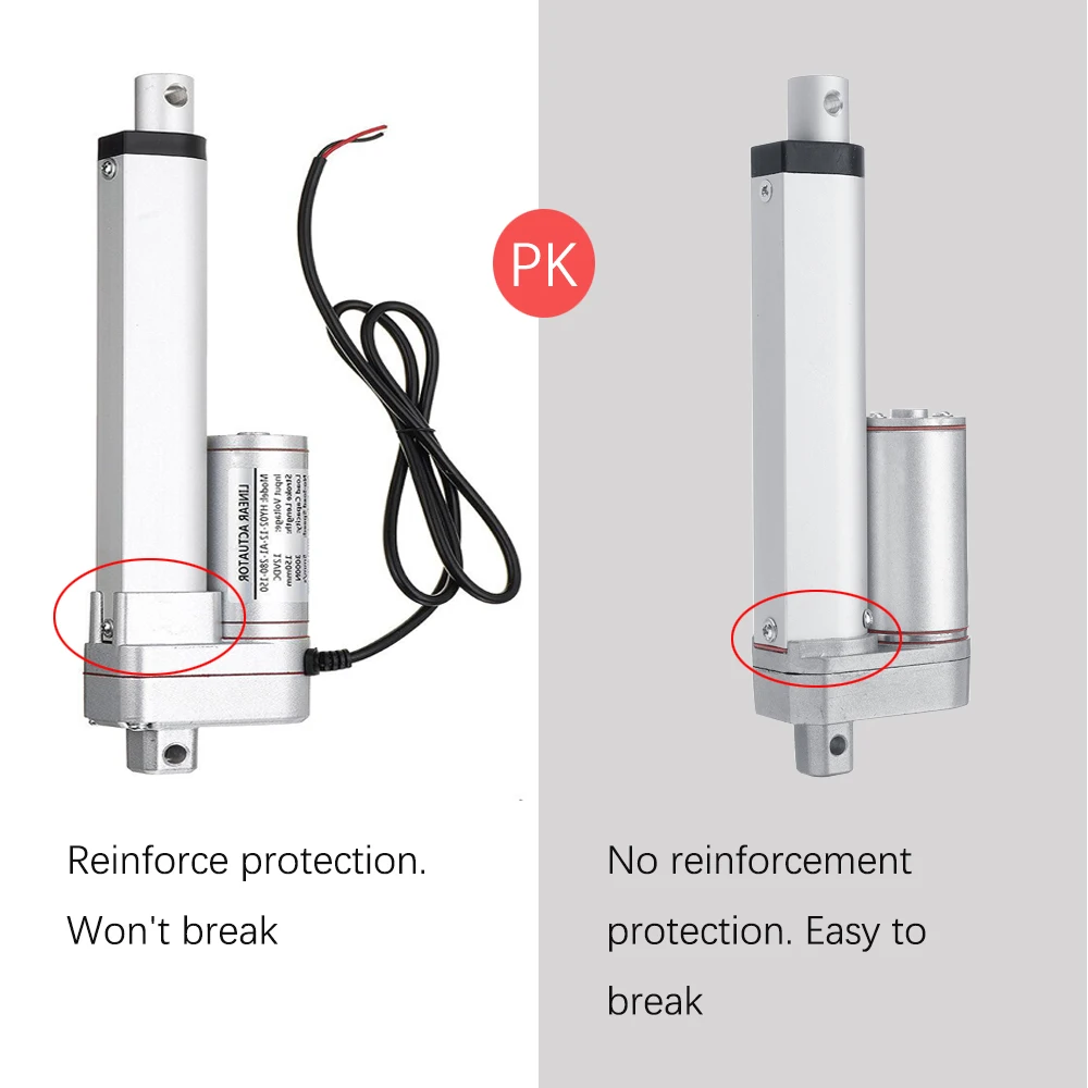 elétrica da c.c. do atuador linear 12v 24v da edição 1500n reforçada eletrica da cc do atuador linear 12v 24v edicao 1500n reforcada 03
