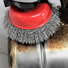 2 шт./компл. 8500 об/мин Проволока Кисти для конических фрез Мощность дрель шлифовальная гофрированные удалить полировки очистки краски ручной инструмент