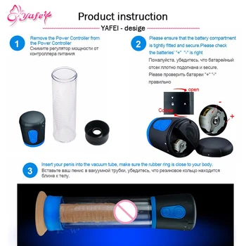 Electric Penis Pump Male Masturbator Penile Vacuum Pump Sex Toys for Men Penise Enlargement Extender Massager Ring for Adults 4
