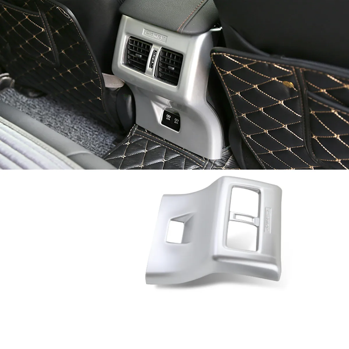 

For Toyota Camry 2018 2019 8th Middle Handrail Back Row Outlet Trim Cover Accessories