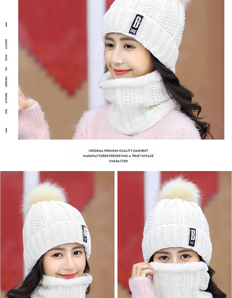 Зима Весна Skullies& Beanies новая уплотненная Шерсть хлопковая шапка Модная Повседневная Новинка однотонная акриловая шапка для женщин