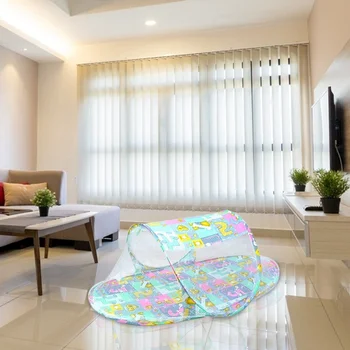 

Multifunctional Baby Cute Cartoon Foldable Crib Tent Bed Mosquito Crib Netting Net Summer Baby Care Kids Ptotective Supplies