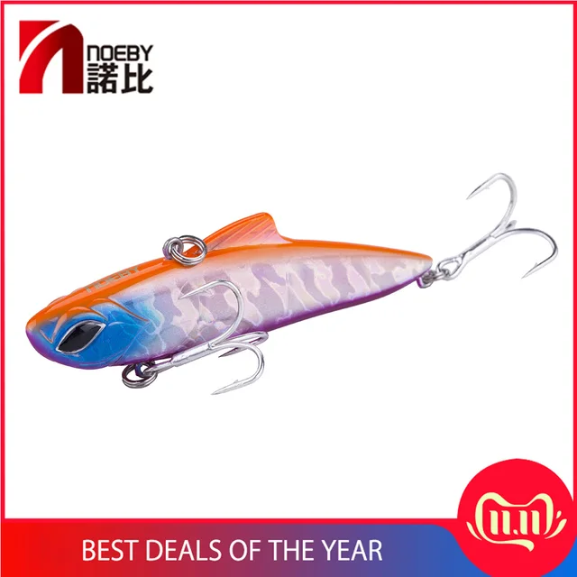 US $4.12 Noeby NBL9499 sinking winter VIB rattlin fishing hard lure bait wobbler 85mm 24.5g for bass pike fi