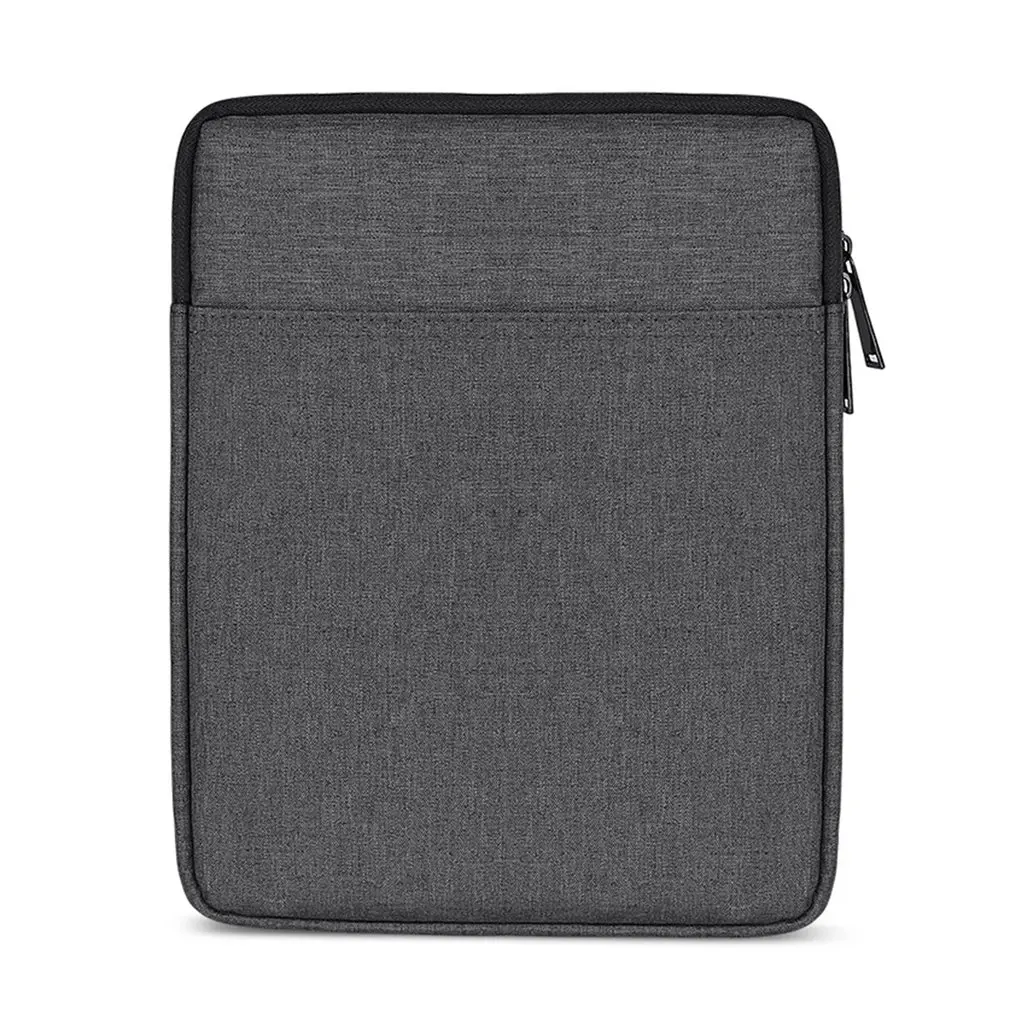 dark gray 9,7/10 дюймов Ткань Оксфорд сплошной цвет планшеты ноутбук рукав Чехол сумка для переноски противоударный рукав сумка для переноски подходит для iPad - Цвет: dark gray