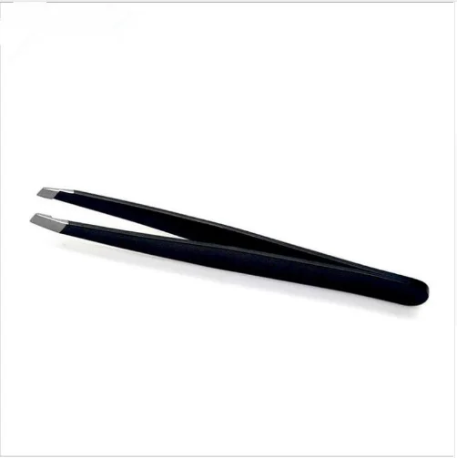 

Pro Stainless Steel Eyebrow Tweezers Anti-Static Straight Eyebrow Eyelash Extension Tweezers Nail Art Rhinestones Picking Tool