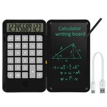 Tablette avec écran LCD de 6.5 pouces, tablette d'écriture, fonction Standard, calculatrice de bureau pour le quotidien et le bureau de base