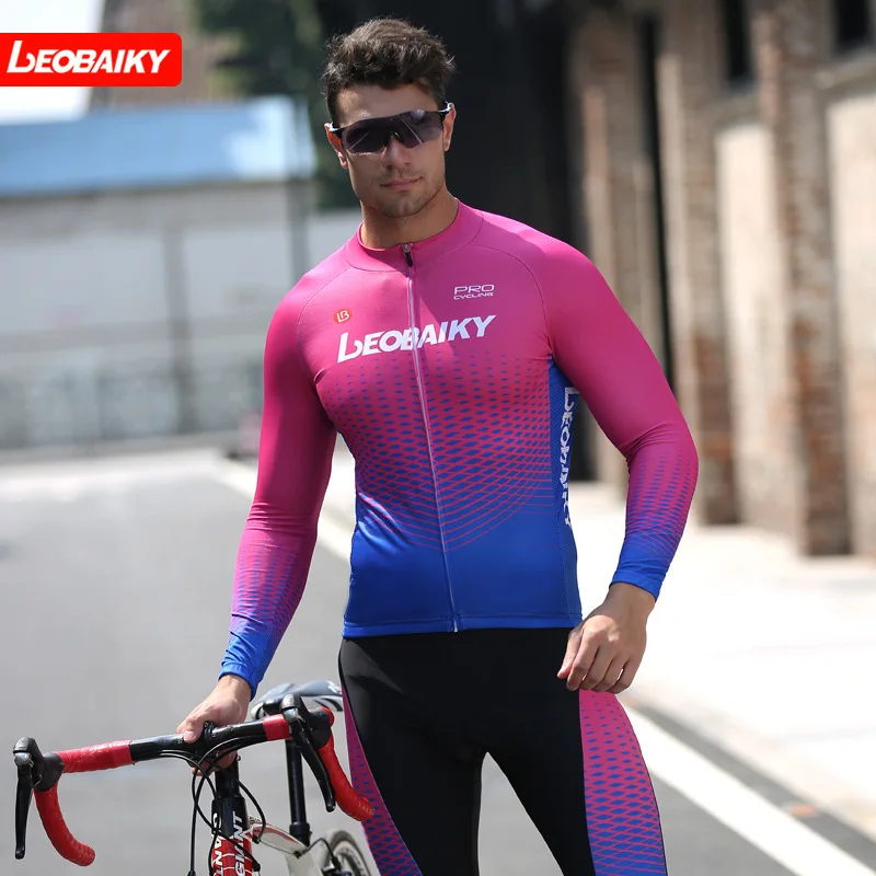 LEOBAIKY Pro Набор велосипедных Джерси для мужчин, велосипедная одежда Roupa Maillo ciclismo, комплекты Джерси с длинным рукавом, велосипедная одежда для велоспорта, мужской костюм для верховой езды