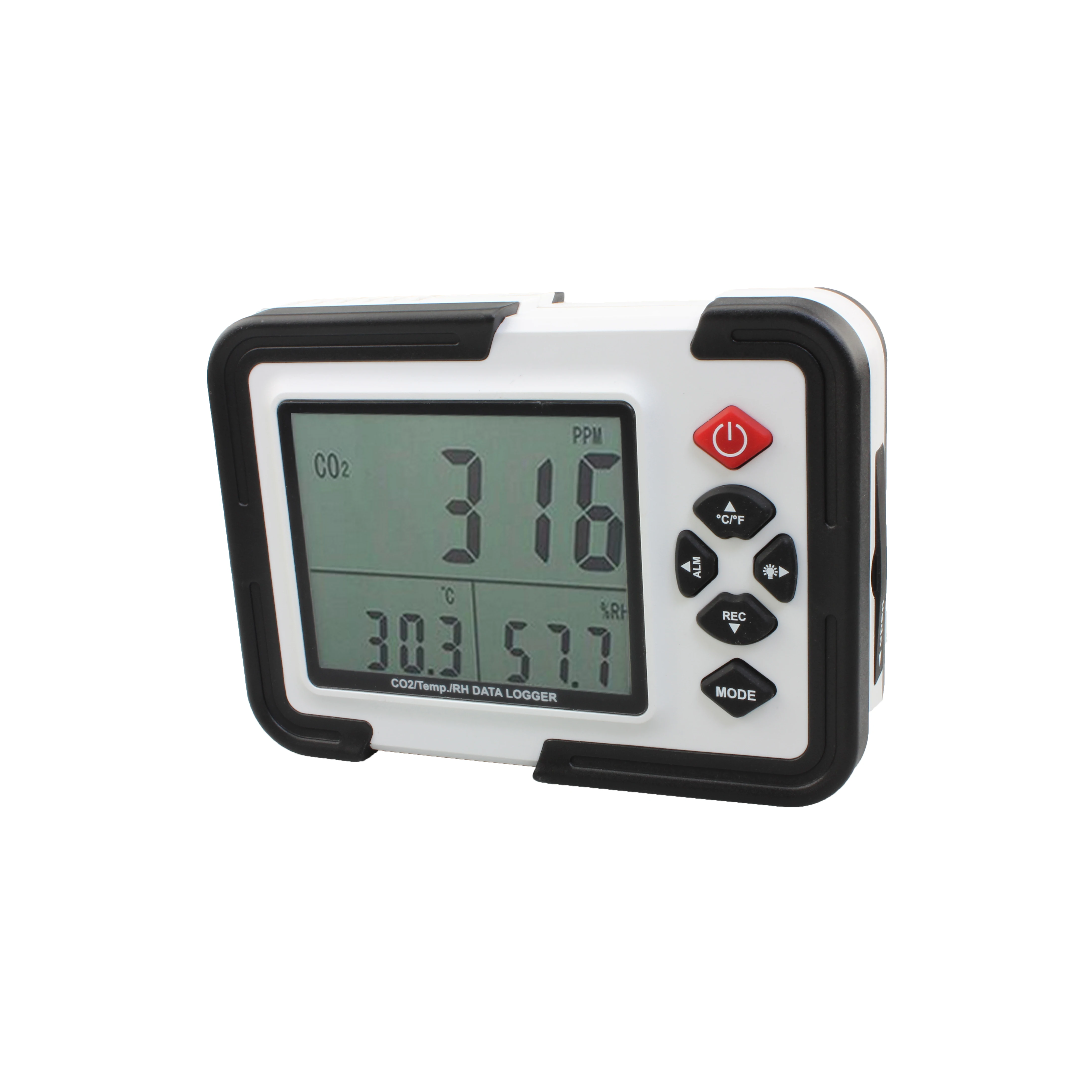 Portable Digital CO2 Meter CO2 Monitor Detector HT-2000 Gas Analyzer 9999ppm Analyzers Temperature Relative Humidity Test