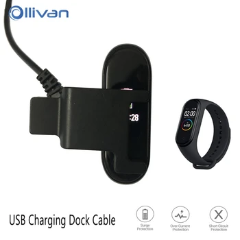 

USB Charging Cable Dock Charger For Xiaomi Mi Band 4 Smart Bracelet Miband 4 NFC Smartband Disassembly-free Adapter Charger