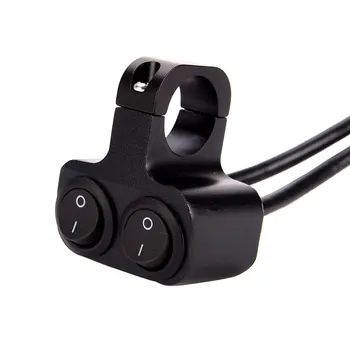 

Iztoss 10A Motorcycle CNC aluminium alloy on-off rocker Switches 1" 25mm Handlebar headlight Switch kits for Sport Dirt Electric