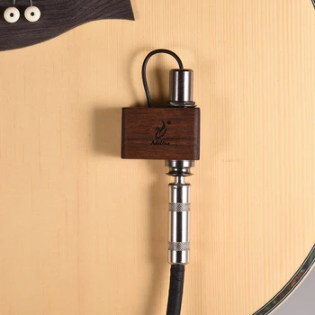 

New Self-adhesive Guitar Pickup Transducer Prewired Amplifier with 6.35mm Output Jack for Acoustic Guitar Ukulele Violin Cajon