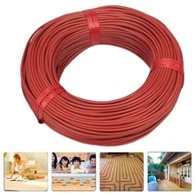100 м домашний нагревательный кабель многоцелевой фермы прочный углеродного волокна 12 к изолированный провод Пол теплый красный Электрический одеяло инфракрасный