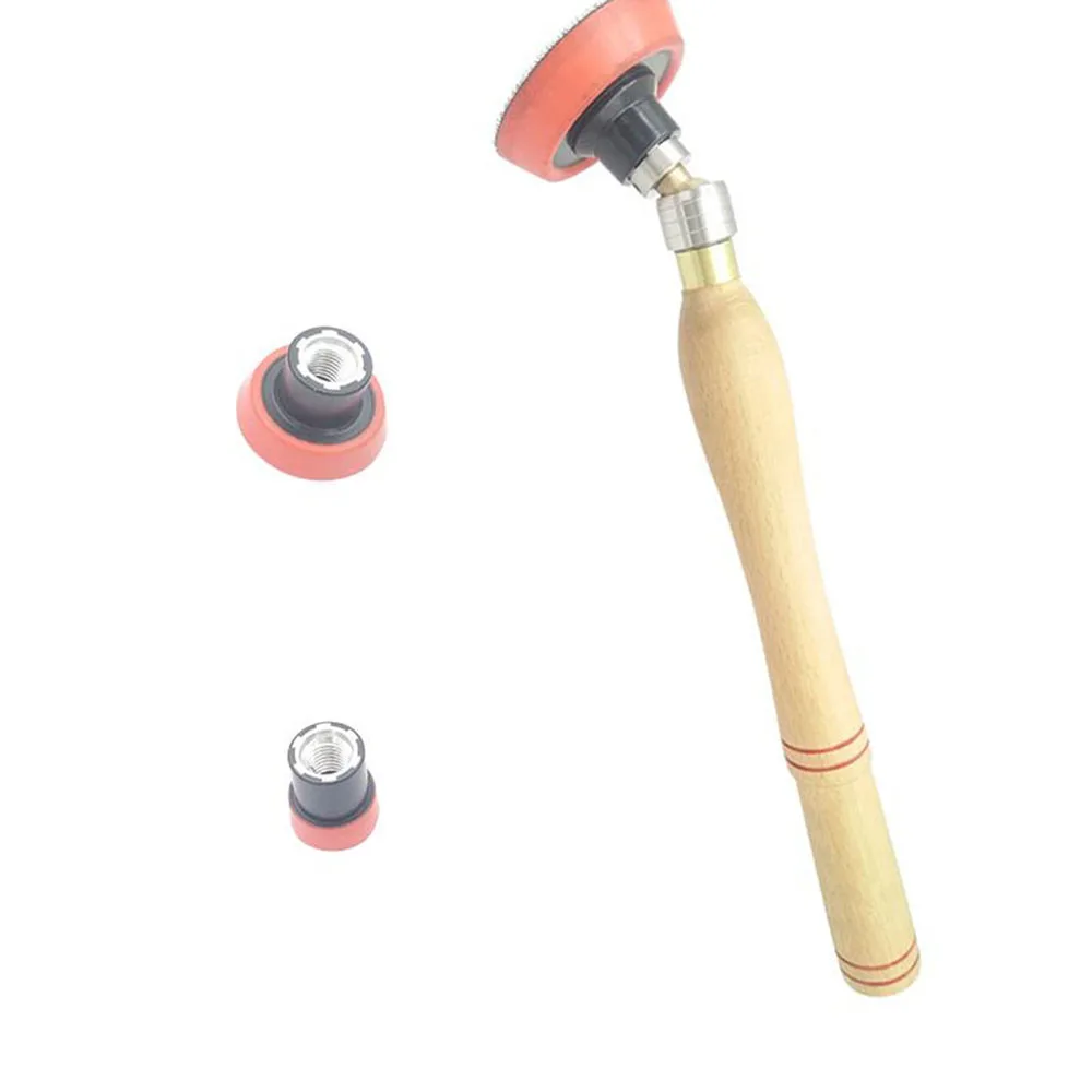 

Buffing Polishing Tools Workshop 4pcs Universal Wood Handle Heads Boron Nitride