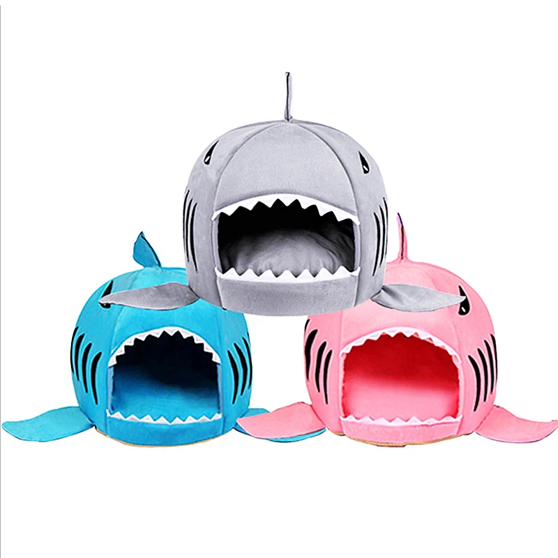 Pet-Cat-Bed-Soft-Pet-Cushion-Dog-House-Shark-For-Large-Dogs-Tent-High-Quality-Cotton (2)