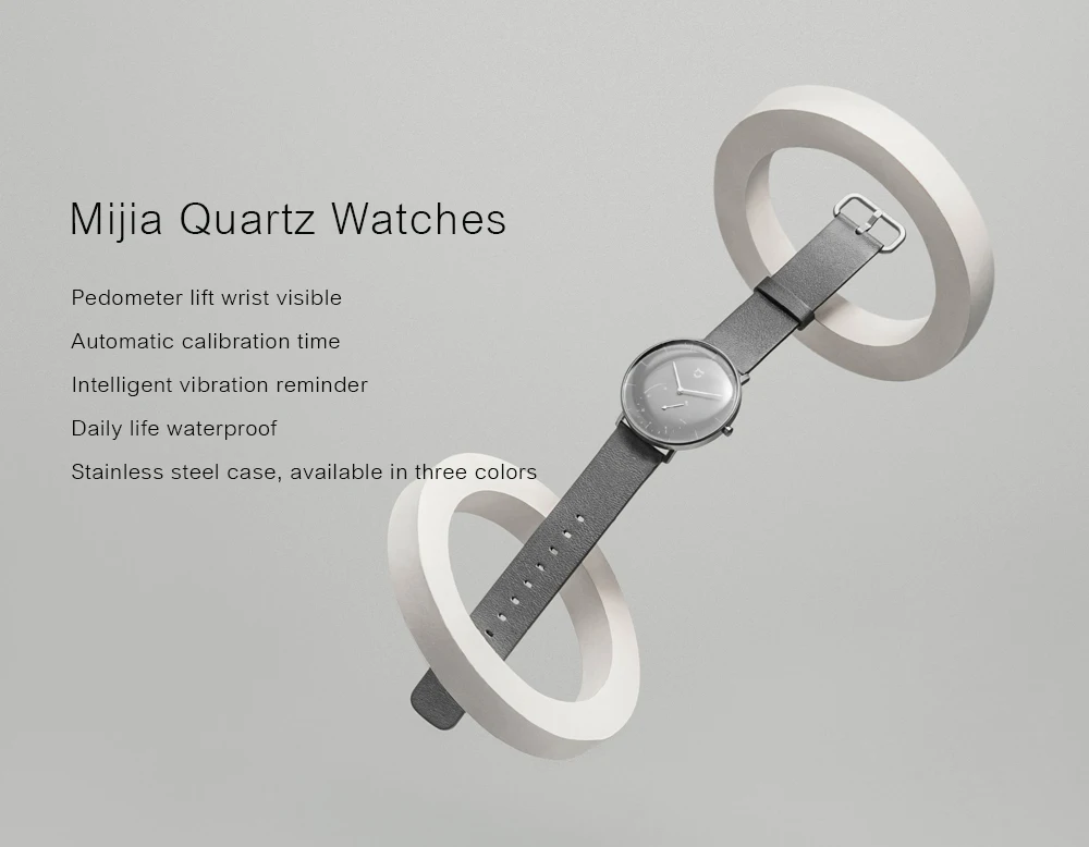 Xiao mi jia кварцевые часы с двойным циферблатом водостойкий с сигнализацией спортивный датчик беспроводной совместимый умный mi Home APP умный