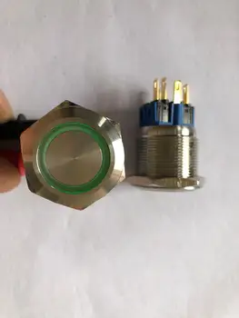 

Original new 100% button self locking switch with lamp GQ25-11ZE/G24V with lock switch opening 25mm