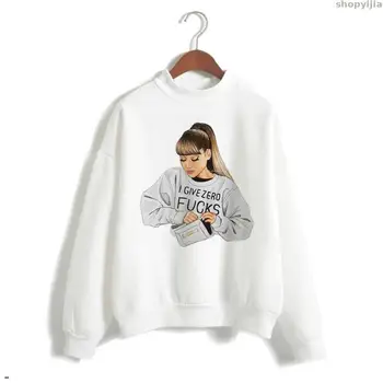 

New Women Cartoon Print God Is A Woman Sweatshirts No Tears Left To Cry Hoodie Pullover Warm Tops Sweatshirt