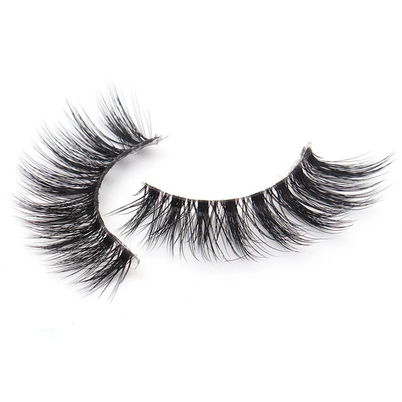

Professional beauty MA18 hot sale 100% handmade 3D mink false eyelashes with pink package own brand