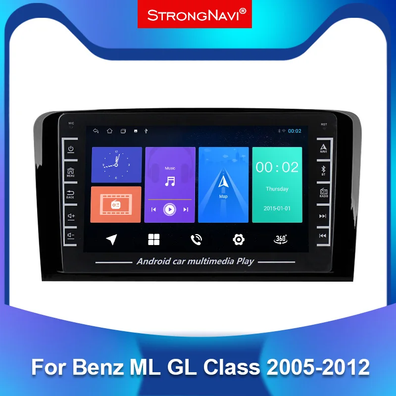 1280*720 IPS Android автомобильный мультимедийный GPS радио плеер для Mercedes Benz класса ML W164 X164