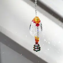 50 мм хрустальный шар, Ловец Солнца для окон, Радужный производитель, Рождественский Декор, подвесной Ловец солнца с металлическими елками, подарок
