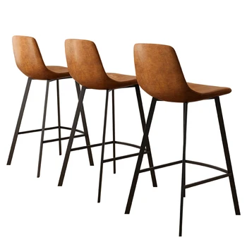 

Nordic Bar Chair Is Contemporary And Contracted, Wrought Iron Bar Chair At The Front Desk, Tall Foot Chair Backrest Retro Househ